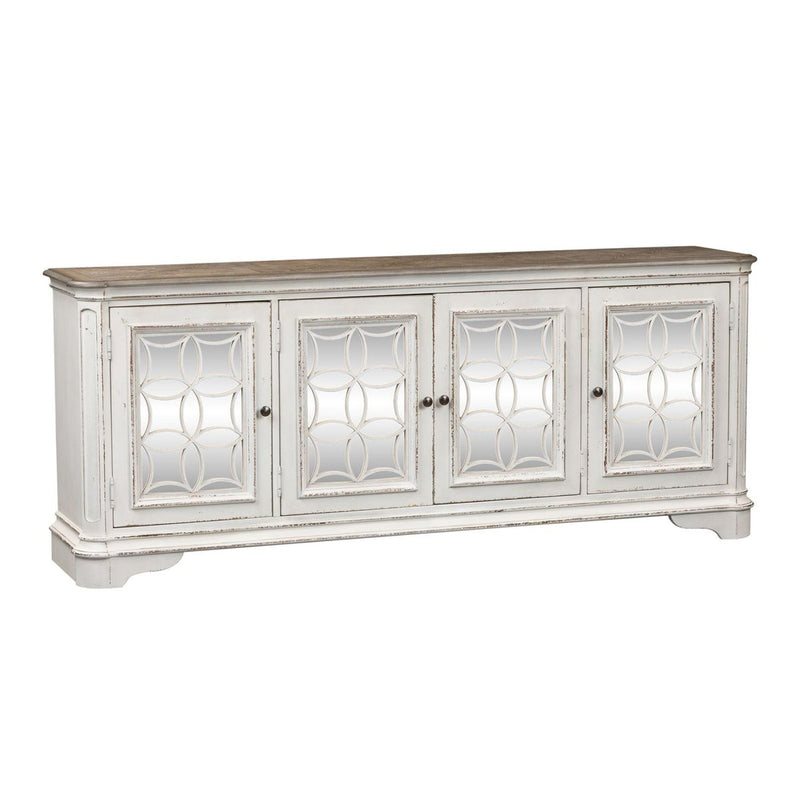 Liberty Magnolia Manor Entertainment TV Stand in Antique White