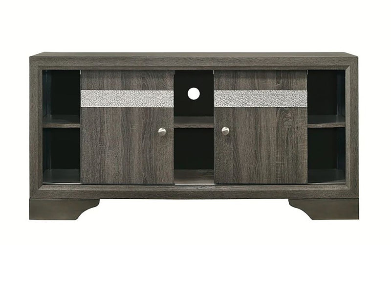 Crown Mark Furniture Regata TV Stand in Gray