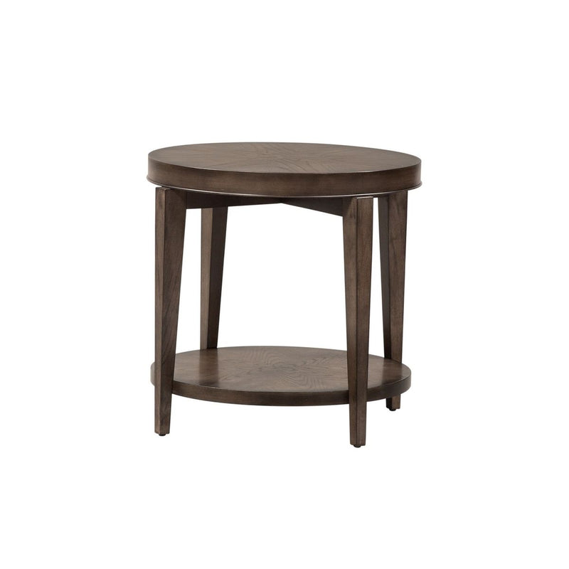 Liberty Furniture Penton Round End Table in Espresso Stone268-OT1020 image