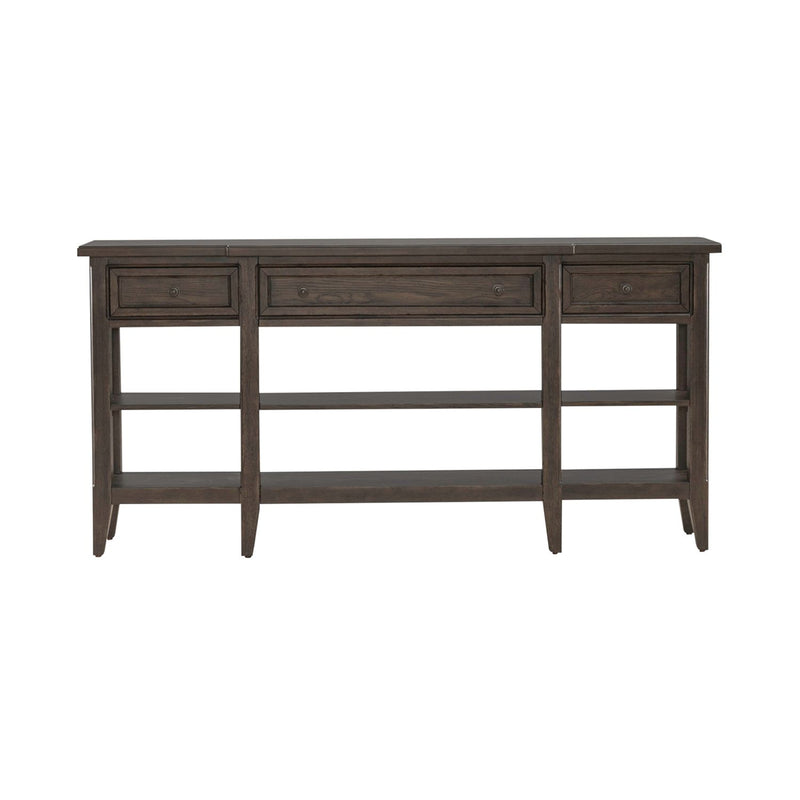 Liberty Furniture Paradise Valley Hall Console Table in Saddle Brown EST SHIP TIME APPX 4 WEEKS