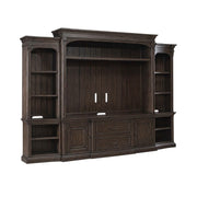 Liberty Furniture Paradise Valley Entertainment Center with Piers in Saddle Brown image
