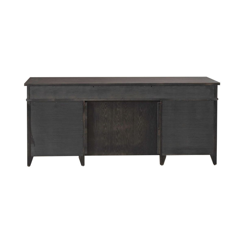 Liberty Furniture Paradise Valley Executive Credenza in Saddle Brown