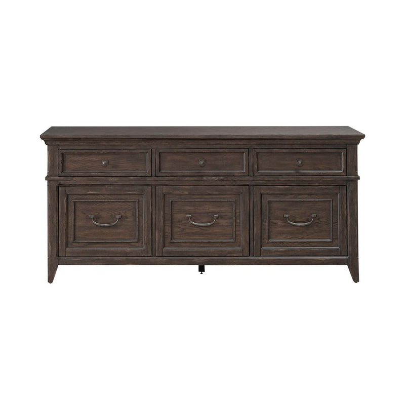 Liberty Furniture Paradise Valley Credenza in Saddle Brown