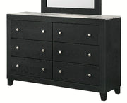 Crown Mark Furniture Cadence 6 Drawer Dresser in Black image