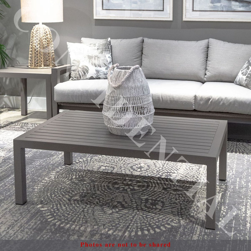 Liberty Furniture Plantation Key Outdoor Cocktail Table in Granite