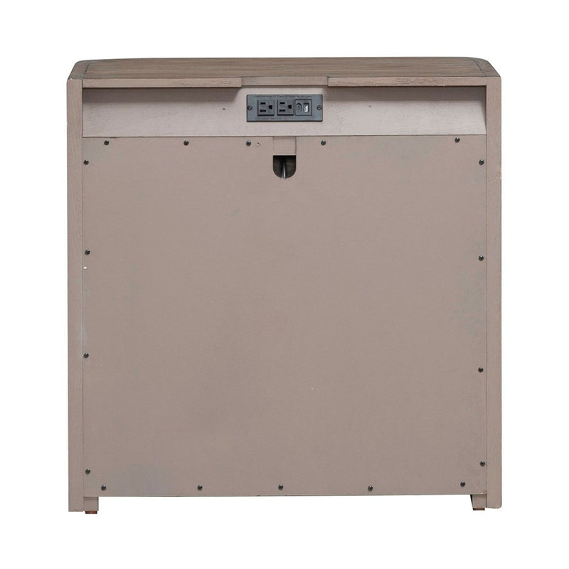 Liberty South Bend Open Nightstand w/ Charging Station in Burnished Clay