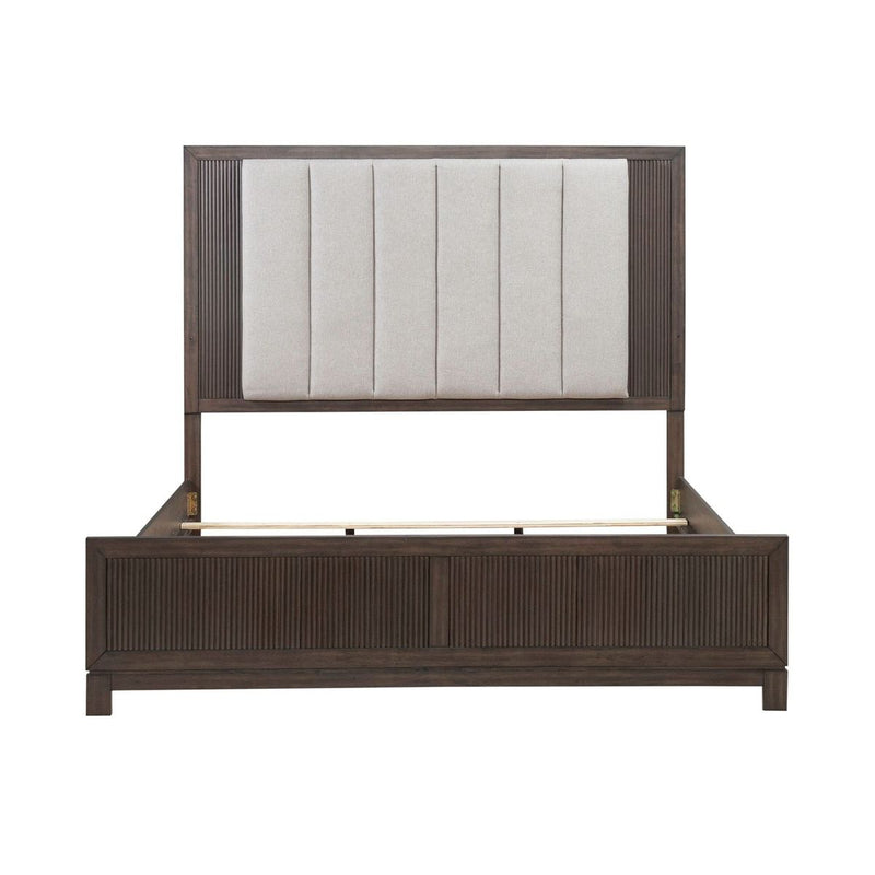 Liberty Furniture Modern Edge King Upholstered Bed in Caffe image