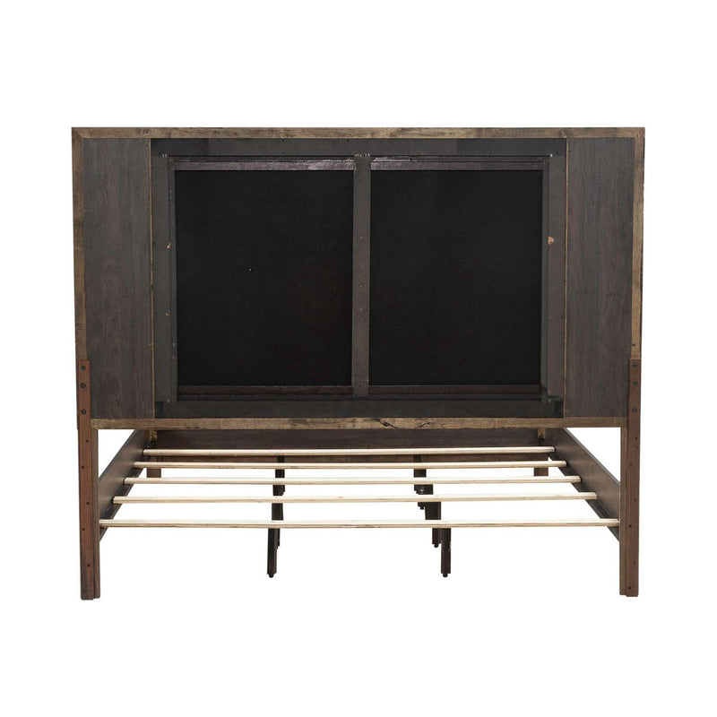 Liberty Furniture Modern Edge Queen Upholstered Bed in Caffe