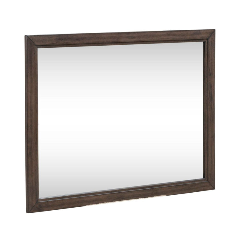 Liberty Furniture Modern Edge Landscape Mirror in Caffe