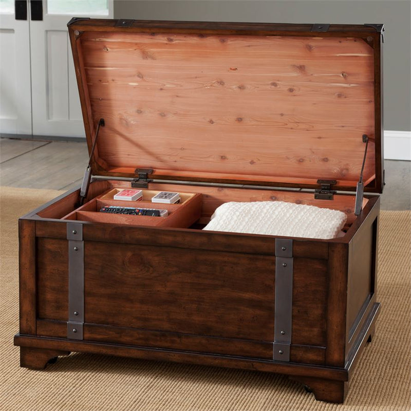 Liberty Aspen Skies Storage Trunk in Russet Brown