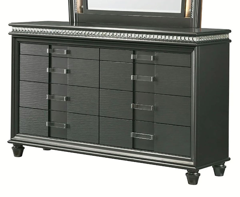 Crown Mark Furniture Adira 8 Drawer Dresser in Silver image