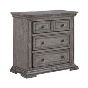 Liberty Furniture Big Valley Bedside Chest with Charging Station in Graystone image