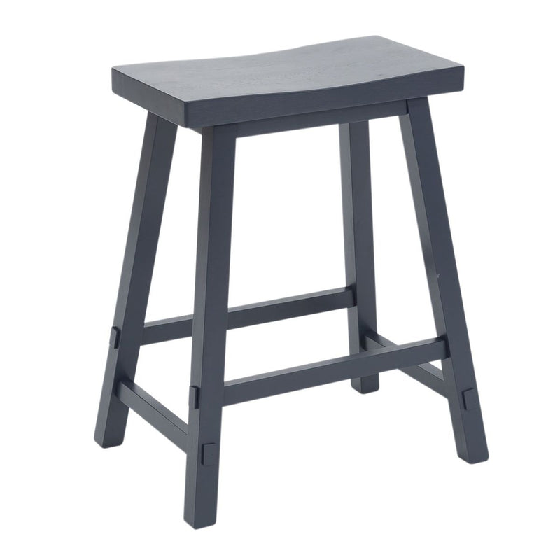 Liberty Furniture Creations II 30 Inch Sawhorse Barstool in Navy (Set of 2)