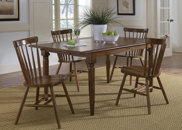 Liberty Furniture Creations II Butterfly Leaf Table in Tobacco Finish