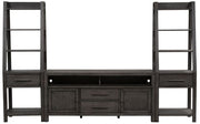 Liberty Modern Farmhouse 66" Entertainment Center with Piers in Dusty Charcoal image