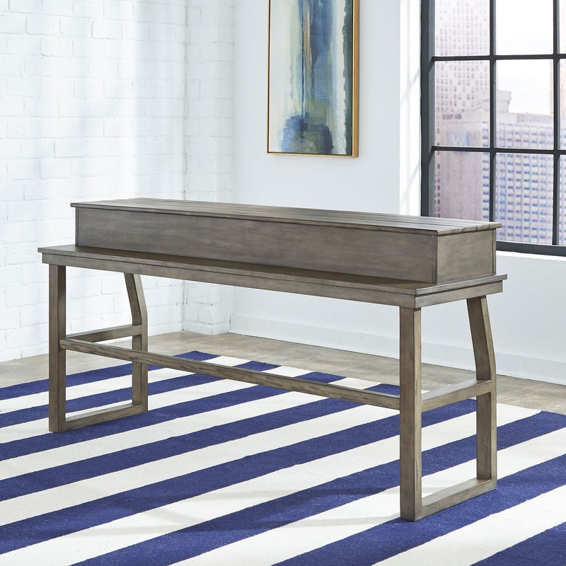Liberty Furniture Hayden Way Console Bar Table in Gray