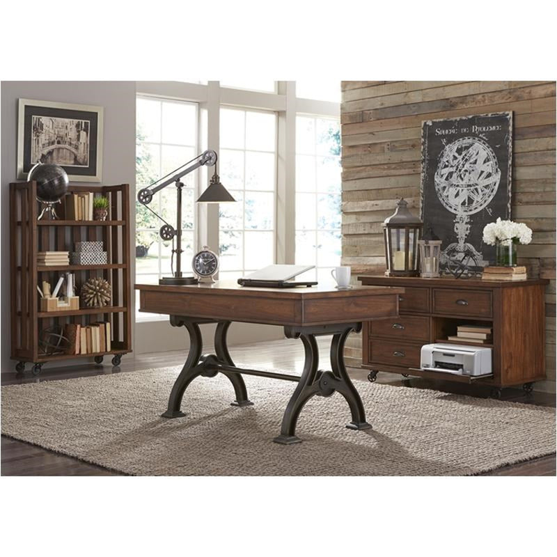 Liberty Arlington House Writing Desk in Cobblestone Brown