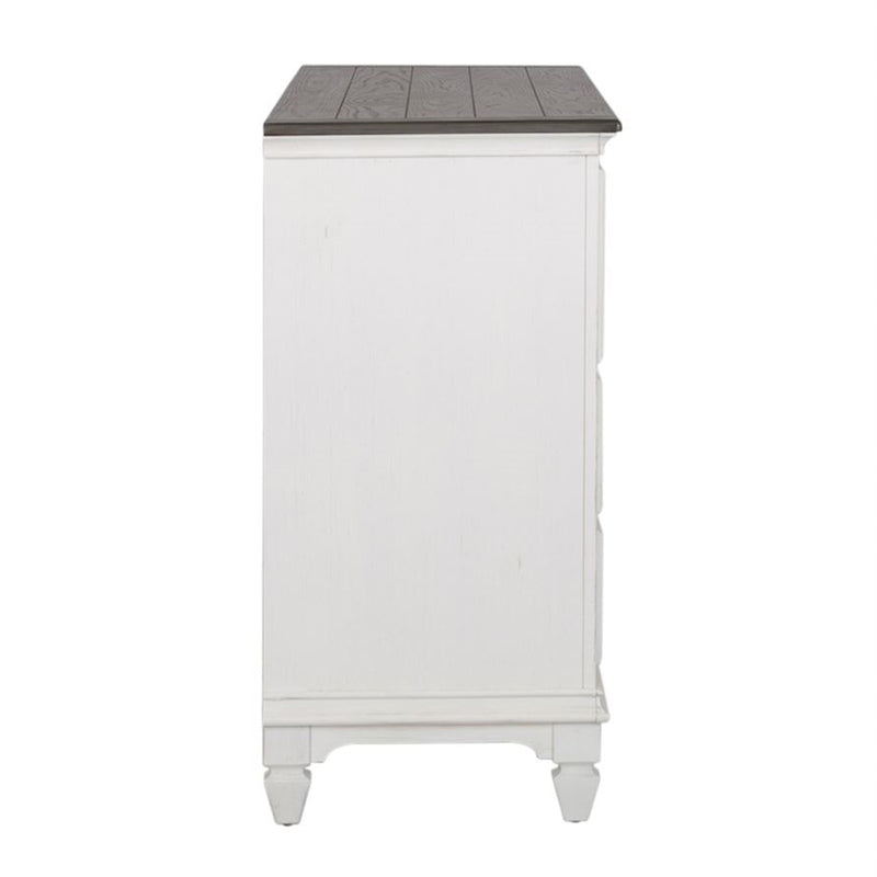 Liberty Furniture Allyson Park Drawer Dresser in Wirebrushed White