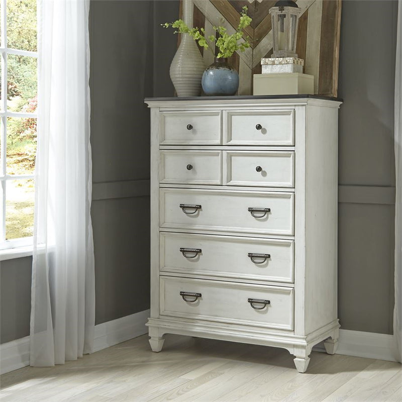 Liberty Furniture Allyson Park Drawer Chest in Wirebrushed White