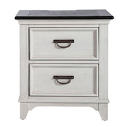 Liberty Furniture Allyson Park 2 Drawer Nightstand with Charging Station in White image