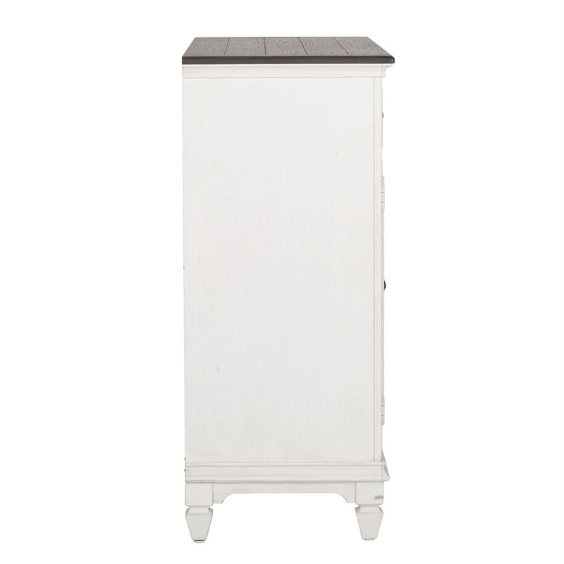 Liberty Furniture Allyson Park Buffet in White with Charcoal