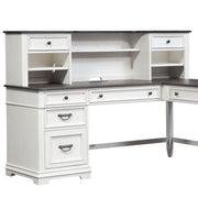 Liberty Furniture Allyson Park L Shape Writing Desk in Wirebrushed White image