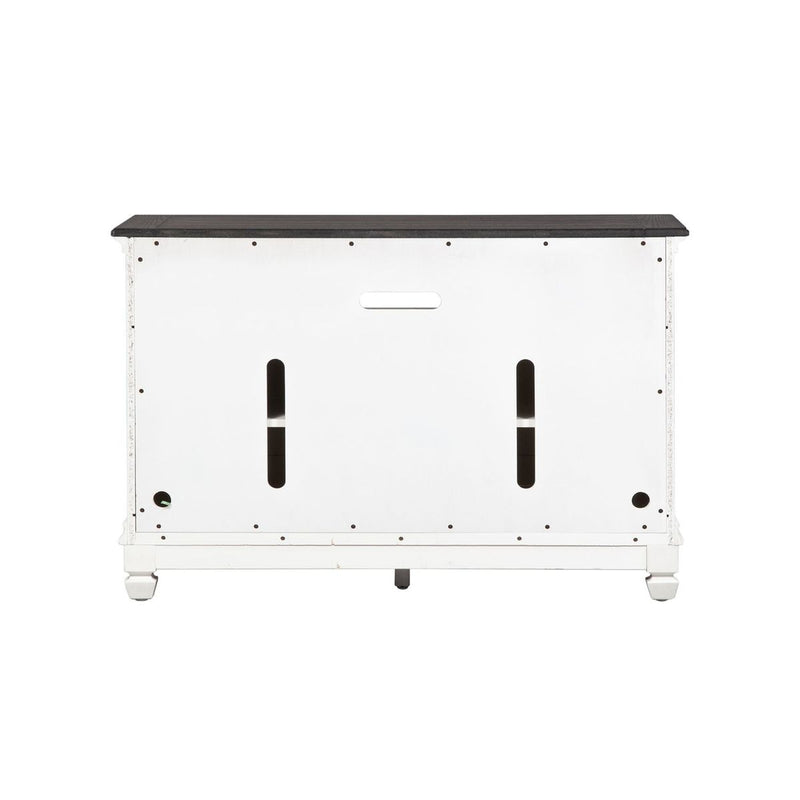 Liberty Furniture Allyson Park 46 Inch TV Console in Wirebrushed White