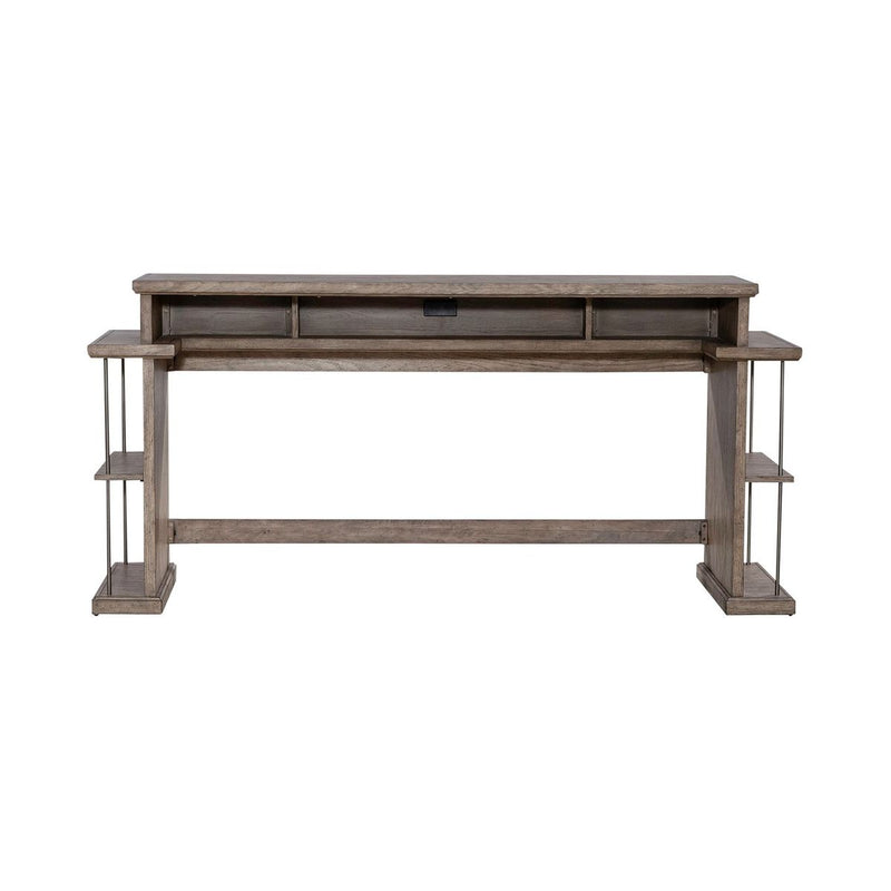 Liberty Furniture City Scape Console Bar Table in White Oak Veneers