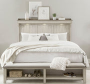 Liberty Furniture Ivy Hollow Queen Mantle Storage Bed in Weathered Linen image