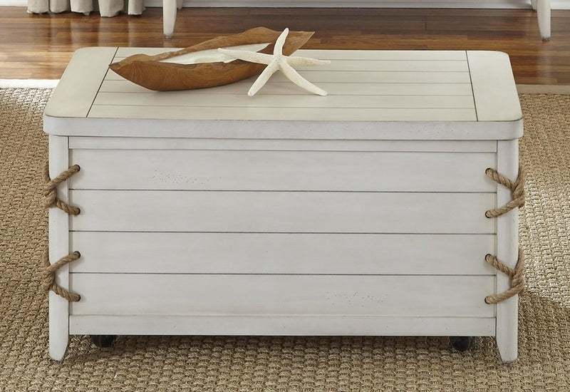 Liberty Furniture Dockside II Storage Trunk in White