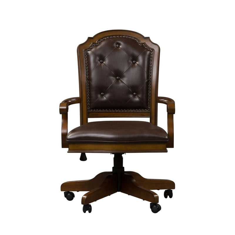 Liberty Amelia Jr Executive Office Chair in Antique Toffee image