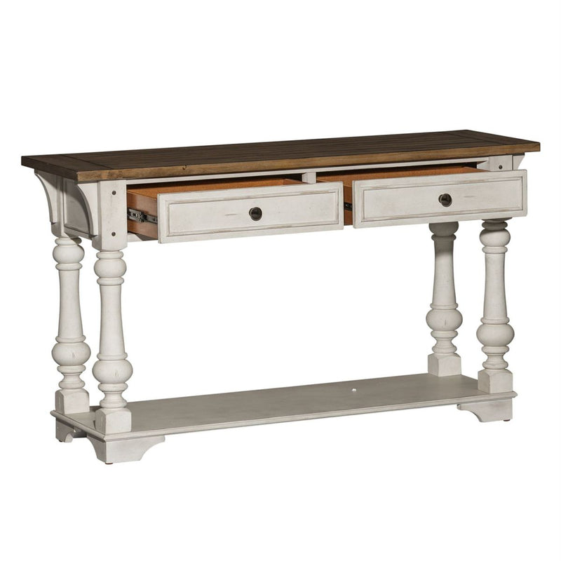 Liberty Morgan Creek Sofa Table in Antique White