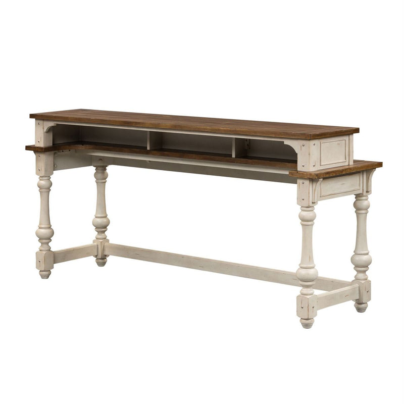 Liberty Morgan Creek Console Bar Table in Antique White