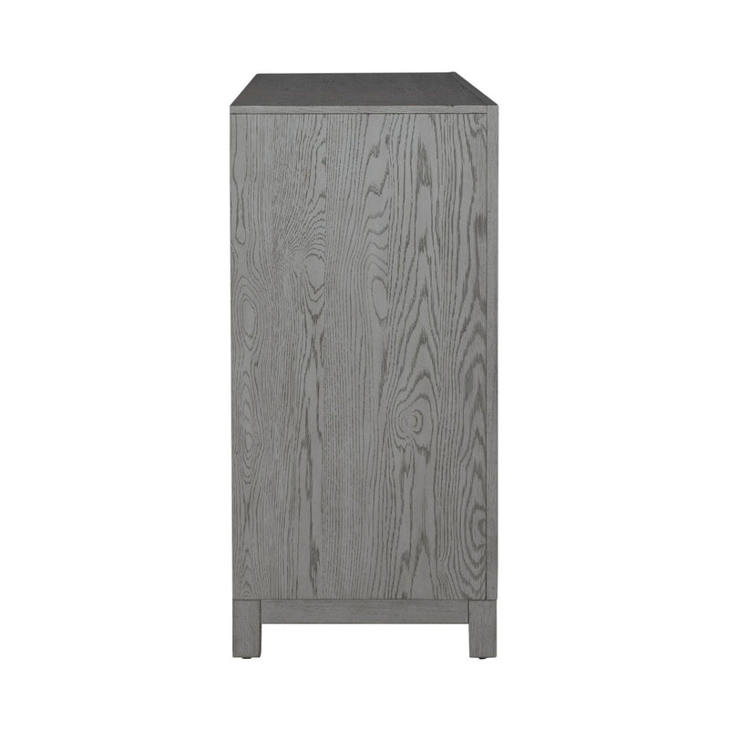 Liberty Furniture Palmetto Heights Accent Buffet in Shell White & Driftwood EST SHIP TIME APPX 4 WEEKS