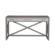 Liberty Furniture Palmetto Heights Writing Desk in Shell White/ Driftwood image