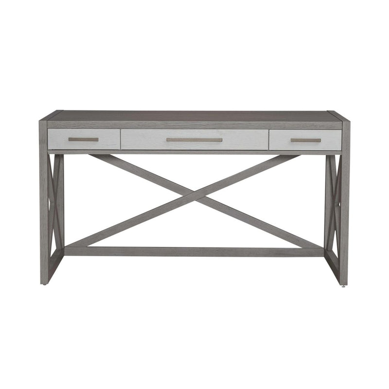 Liberty Furniture Palmetto Heights Writing Desk in Shell White/ Driftwood image