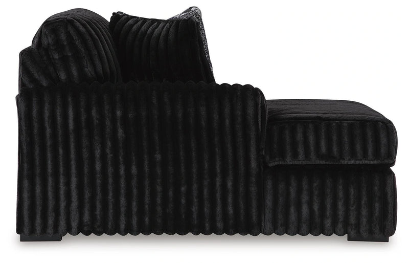 Midnight-Madness Sectional with Chaise