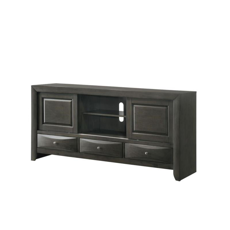Crown Mark Emily Tv Stand in Grey