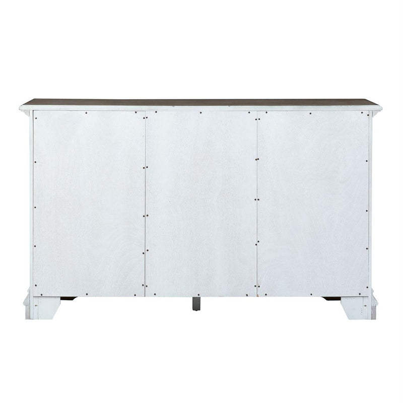 Liberty Furniture Abbey Park Buffet in Antique White
