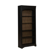 Liberty Furniture Meritage 2pc Bunching Bookcase in Aged Charcoal w/ Rub Thru/Caramel image