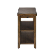 Liberty Furniture Mitchell Chairside Table in Brown image