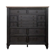 Liberty Furniture Americana Farmhouse 12 Drawer Chesser in Black image