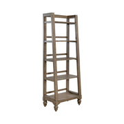 Liberty Furniture Americana Farmhouse Leaning Pier Bookcase in Dusty Taupe image