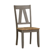 Liberty Furniture Lindsey Farm Splat Back Side Chair (RTA) in Gray and Sandstone (Set of 2) image