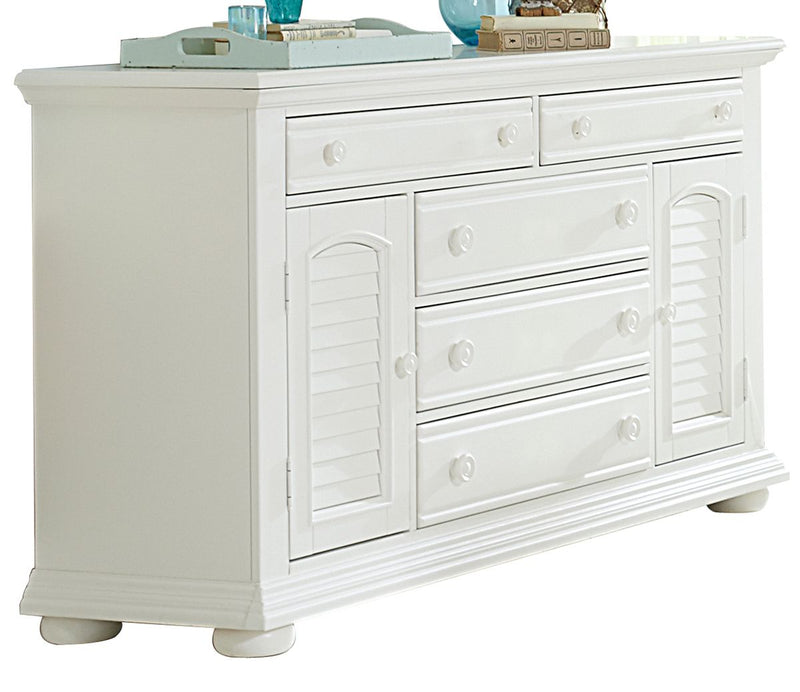 Liberty Furniture Summer House 5 Drawer Dresser in Oyster White image