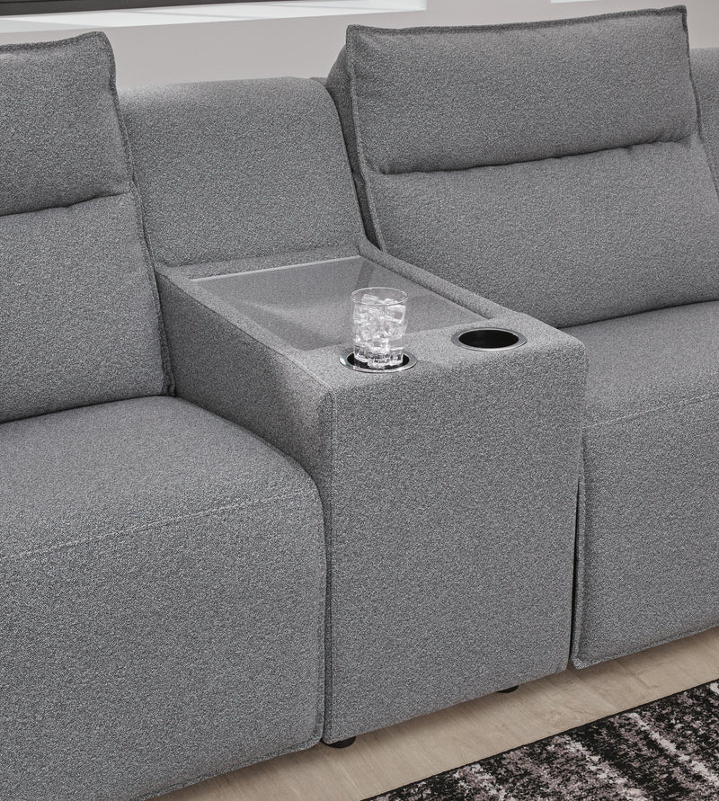 Modmax II Power Reclining Sectional with Chaise and Audio Console