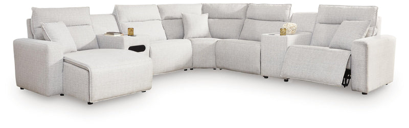 Modmax II Power Reclining Sectional with Chaise and Audio Console