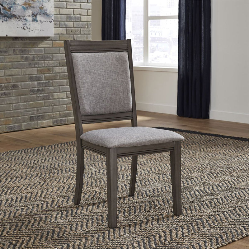 Liberty Furniture Tanners Creek Upholstered Side Chair (RTA) in Greystone (Set of 2)