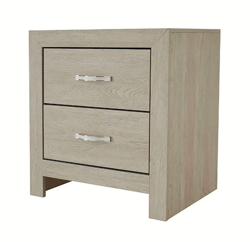 Crown Mark Furniture Jaylen 2 Drawer Nightstand in Gray image
