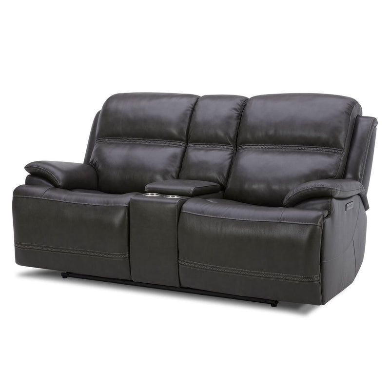 Liberty Furniture Bentley Loveseat w/Console P2 & ZG in Graphite